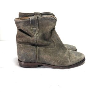 Isabel Marant Crisi suede ankle boots sz 38